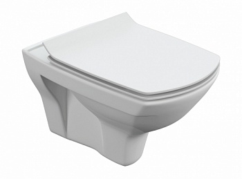 Подвесной унитаз Cersanit Carina New Clean On 011 Slim lift (Россия)