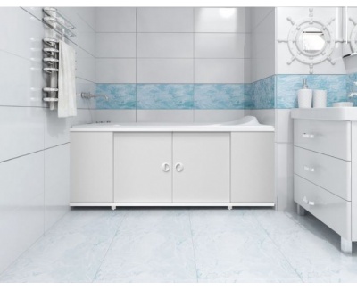 Экран-купе 1.79*0.56м Белый (Россия)