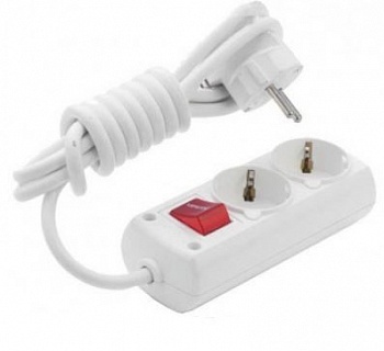 Удлинитель 2гн5м с/з с выкл белый BR-1562-515 (Турция)