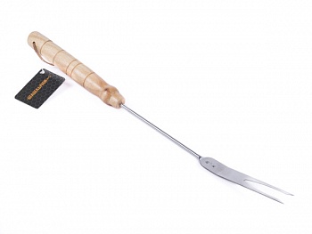 Вилка для гриля металлическая с деревянной ручкой 43,5 см (Китай)