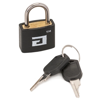 Замок навесной АЛЛЮР ВС1Л-20 ЧЁРНЫЙ d=2,8 мм(Китай)