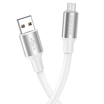 Кабель BX82 для Micro usb  белый 1 метр BOROFONE (Китай)