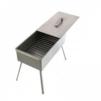 Коптильня двухъярусная 500x270x175 мм 0,8 мм с поддоном на ножках (Россия)