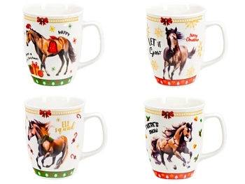 Кружка фарфоровая "Лошадь" 340 мл ZPX248708 (Китай)