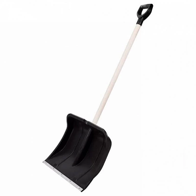 Лопата снеговая "Вьюга №2" 500х375мм с деревянным черенком (Россия)