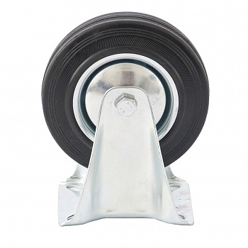 Колесо неповоротное d-160мм, крепление  платформенное, СИБРТЕХ (Россия)