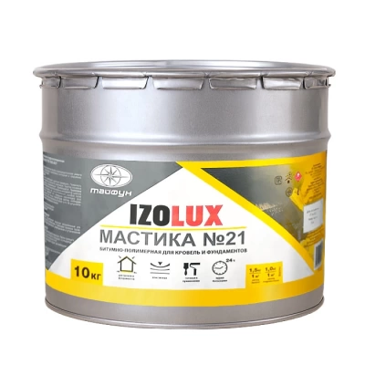 Мастика кровельная и гидроизоляционная МБПХ Izolux №21 10 кг (Беларусь)