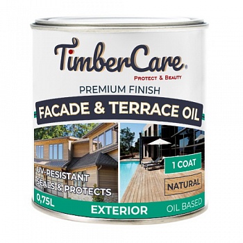 Защитное обновляющее масло для фасадов и террас TimberCare Facade&Terrace Oil натуральный 0,75л в Борисове