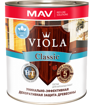 Состав Viola Classic HT 30 защитно-декоративный для древесины  в Борисове
