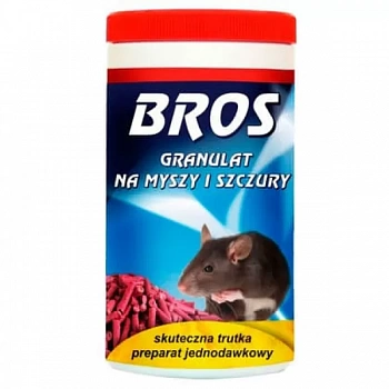 Гранулы от мышей и крыс Bros 250г (Польша)