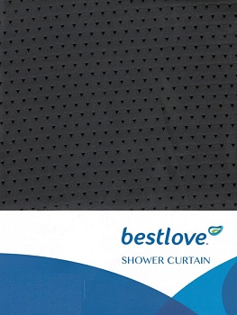 Штора для ванной комнаты из 100% полиэстера 80г/м2 180*180см с 12 кольцами (Китай) 