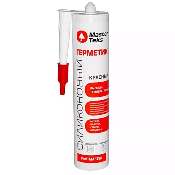 Герметик MasterTeks ProfiMaster силиконовый высокотемпературный 260 мл (Россия)