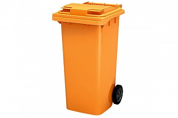 Контейнер для мусора 120л  оранжевый (Украина)