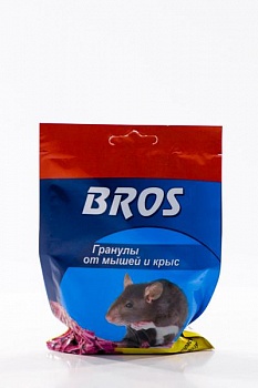 Гранулы от мышей и крыс Bros 90г (Польша)