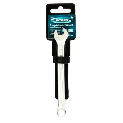 Ключ комбинированный 9 мм, CrV, холодный штамп Gross 15128 (Тайвань)
