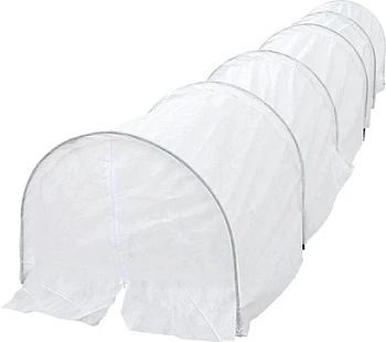 Парник САДОВИТА с дугами метал в ПВХ укрывной материал 60 с МОЛНИЕЙ х40 (Россия)