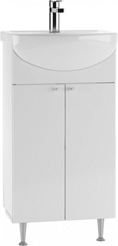 Тумба Айсберг под умывальник "Уют 60 Лилия" белая (Россия)