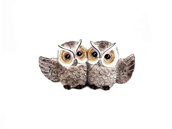 Статуэтка полистоун "Совушки" 13*3,5*6,5 см  27886365 (Китай)