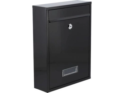 Ящик металлический почтовый 360х260х80мм черный VOREL 78555 (Китай)