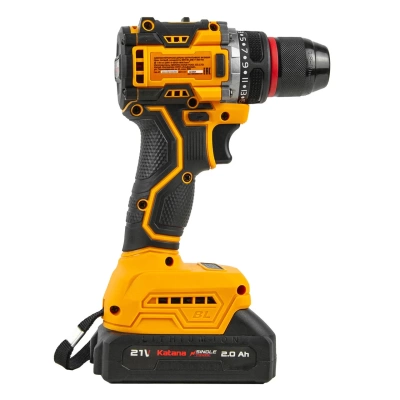 Аккумуляторная дрель-шуруповерт  Katana HD Line BCD5001 (21В,Бесщет.,1акк,2А/ч,Li-ion,10 бит,кор.) (Китай)
