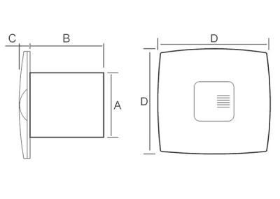 Вентилятор ванной комнаты MTG A120SXS-K с клапаном белый (Сербия) 