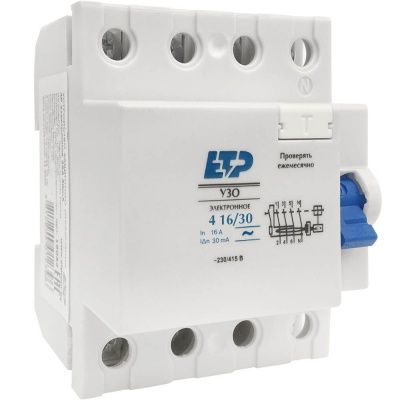 Устройство защитного отключения электронное DLF364 16А 30мА 4п (Китай)|купить Практик Борисов