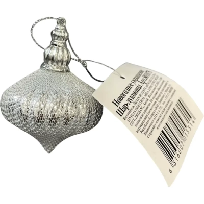 Новогоднее украшение Шар-луковица 801075 (Китай)