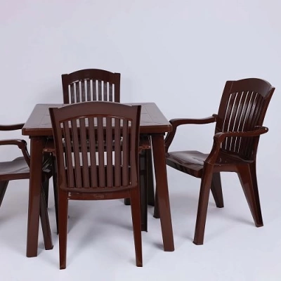 Стол 800х800х740мм квадратный (коричневый)(Россия)