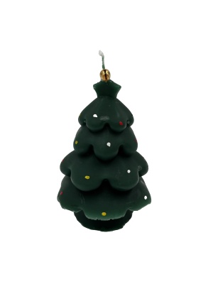 Свеча декоративная Калядны час Merry Christmas green 6.5см MULSD6065-12G (Китай)