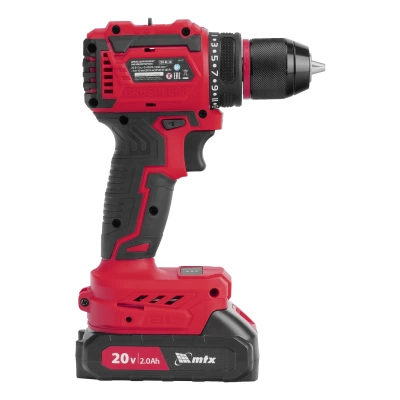 Дрель-шуруповерт аккумуляторная бесщет. CDS-BL-20, Li-Ion, 20 В MTX (Китай)