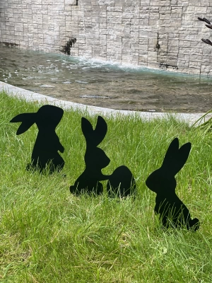 Фигуры садовые "Зайки на лужайке" FS002-BY (Беларусь)