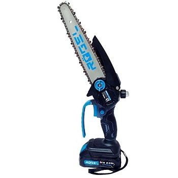 Пила цепная аккумуляторная CCSR-2008 RÖGEL 21В 2000мАч шина 200 мм/8" скорость цепи 6.5 м/с кейс (Китай)