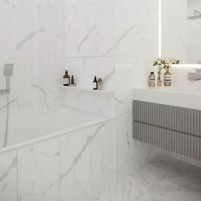 Керамическая плитка Statuario white 600х300х9 (Беларусь)