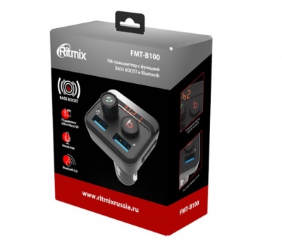 Автомобильное FM-модулятор RITMIX FMT-B100 (Китай)