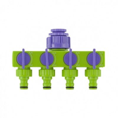 Разветвитель четырехканальный 1/2-3/4, регулируемый Palisad|купить Практик Борисов