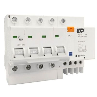 Дифференциальный автомат АД-4 4P 25А 30мА (Китай)|купить Практик Борисов
