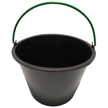 Ведро строительное 12л с обрезиненной ручкой (Россия)