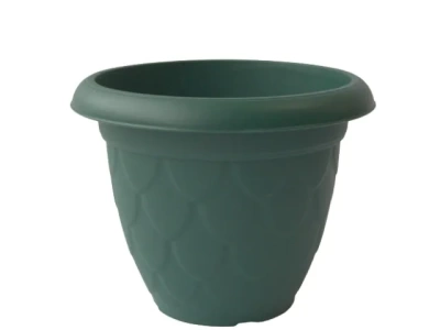 Горшок для цветов №10 зеленый 25л с поддоном (Россия)