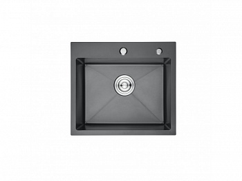 Мойка кухонная премиум K35044B (PVD графит 500*440) (Китай)