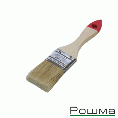Кисть плоская СТАНДАРТ натуральный ворс Рошма 1,5/38мм(Польша)