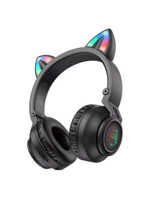 Наушники полноразмерные с микрофоном BO18 черный BOROFONE BT (Россия)