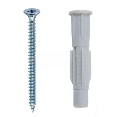 Саморез цинк 3,5х35 + распорный дюбель KSD S 6х30 нейлон (упак/20шт)