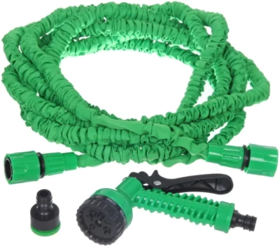 Шланг садовый силиконовый в тряпичной обмотке 5-15 м (Китай)