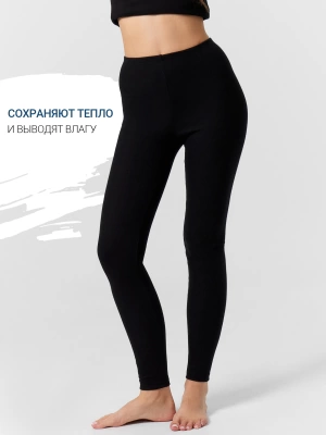 Легинсы термо женские модель 642205 черный 94-170-176 (Беларусь)