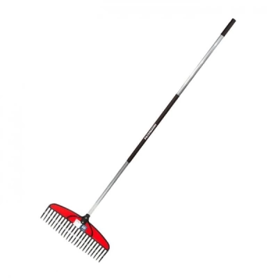 Грабли веерные Fachmann Garten для листвы пластиковые с алюминиевым черенком (Россия)