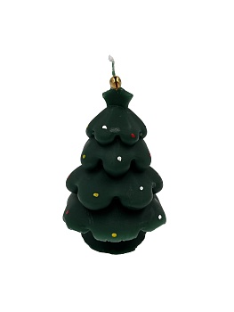 Свеча декоративная Калядны час Merry Christmas green 6.5см MULSD6065-12G (Китай)