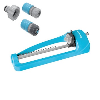 Дождеватель прямоугольный Cellfast ECONOMIC IDEAL 255 м² в комплекте с коннекторами и штуцером 52-569 (Тайвань)