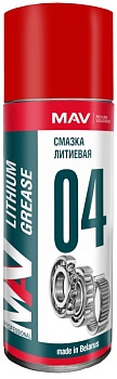 Смазка литиевая MAV lithium grease аэрозоль 520 мл (Беларусь)