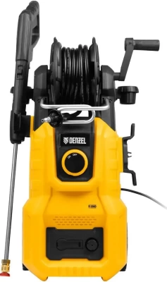 Моечная машина высокого давления R-200D 2400Вт 200бар 420л/ч с барабаном Denzel (Китай)