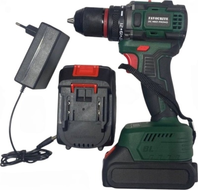 Дрель-шуруповёрт аккумуляторная бесщеточная Li-ion 21В DC NB21 PROMO SET FAVOURITE (Китай)